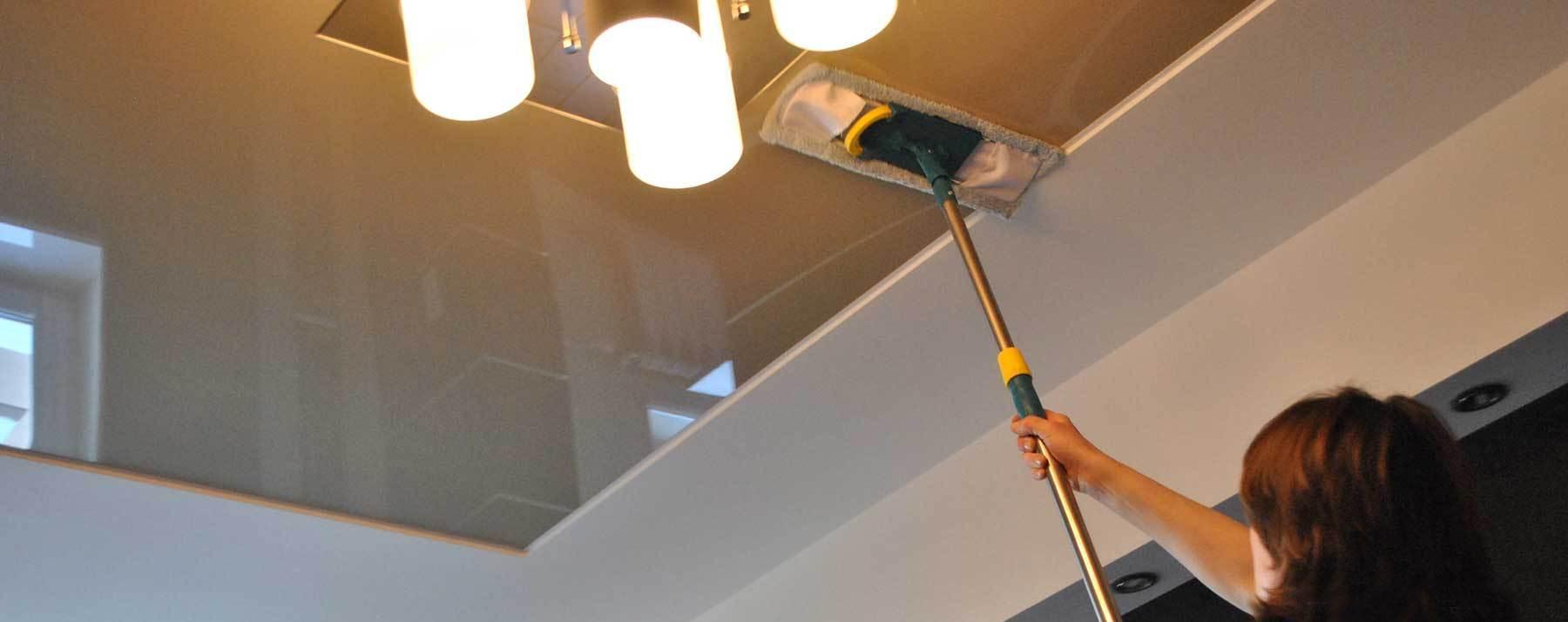 Как помыть подвесной потолок 